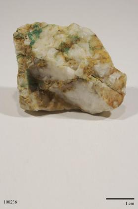 Gold with malachite?