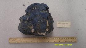 Lazulite with HEMATITE and Quartz