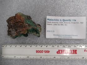 Malachite & Quartz Xls