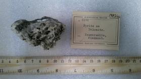 Pyrite on Dolomite