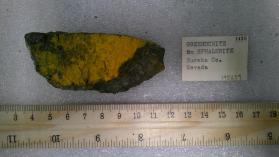 Greenockite on Sphalerite