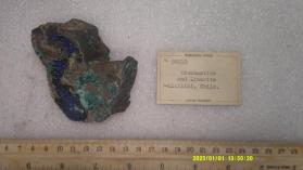 Brochantite with Linarite