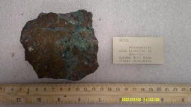 Brochantite with CUPRITE and Linarite