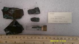 Brochantite with Azurite and Chalcocite and MALACHITE