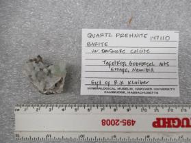 Quartz Prehnite Barite