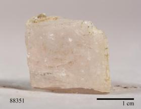 Morganite with supposed to contain fragments of caesium