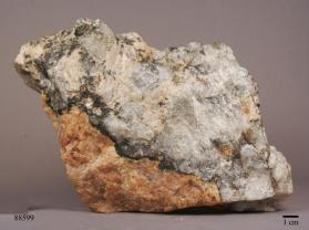 Lithiophilite with Quartz and RHODOCHROSITE