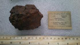 Limonite veins in granite