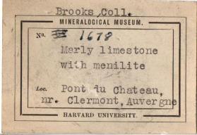 Marly Limestone with Menilite
