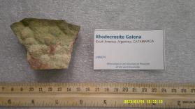 Rhodocrosite Galena
