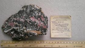 Mosandrite with Eudialyte and Magnesiokataphorite and MICROCLINE