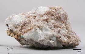 Roscherite with Albite and ELBAITE and Quartz