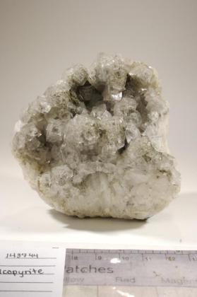 Fluorite, with chalcopyrite and galena