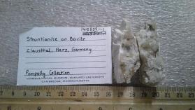 strontianite on barite