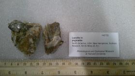Lazulite in pegmatite