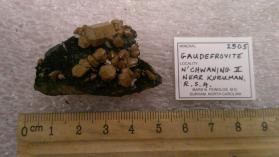 Gaudefroyite with Sturmanite