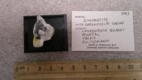 Quadratite with Greenockite