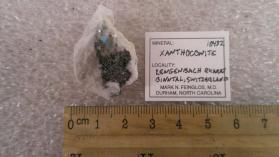 Xanthoconite with Rathite
