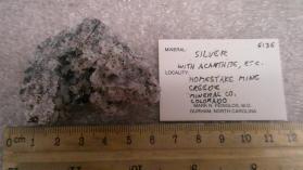 Silver with Acanthite