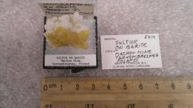 Sulfur with Barite