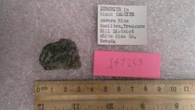 Aurorite in Calcite