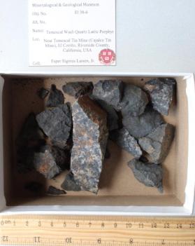 Temescal Wash Quartz Latite Porphyry with Tin Ore