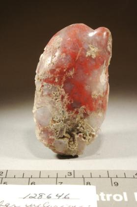 rock crystal with Cinnabar