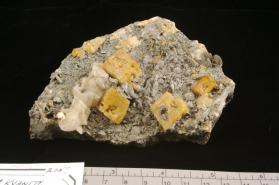 Ankerite with KYANITE and Magnesite and Muscovite and Quartz