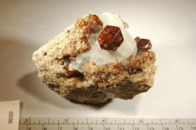 GROSSULAR with CALCITE