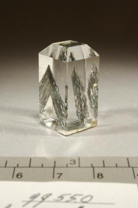 rock crystal with Stibnite