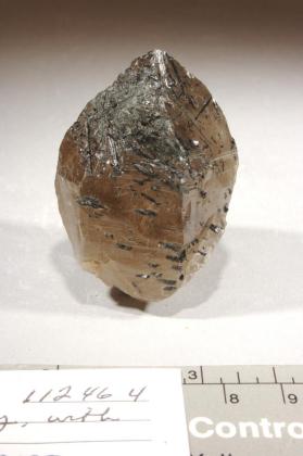 smoky quartz with Tourmaline Group