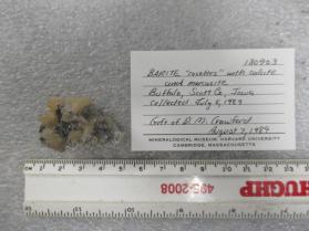 BARITE with CALCITE and Marcasite