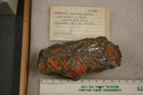 Stibnite with Realgar