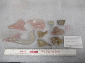 Melted Glass Fragments