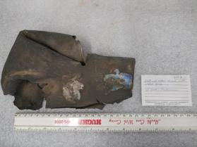 Metal Object with Melted Glass