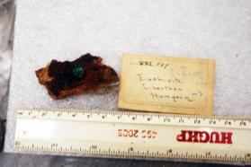 Euchroite crystal on Schist