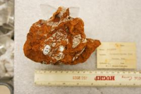Hemimorphite crystals on Limonite