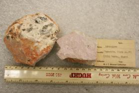 Lepidolite with Quartz and Kaolinite