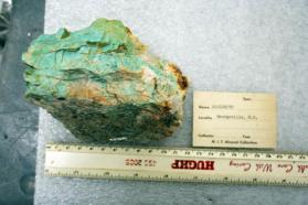 Microcline var. Amazonite in Pegmatite