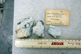 Cancrinite vein in Borolanite with Vishnevite?