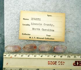 Quartz, doubly terminated crystals of Amethyst