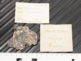 Nagyagite crystals in Quartz