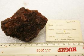 Cuprite crystals in Limonite