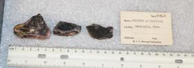 Braunite in Rhodonite, cut and and polished samples