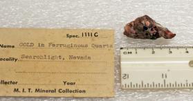 Gold in ferruginous Quartz