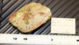 Copper and Calcite in Amygdaloid, cut and polished