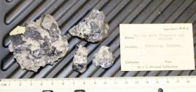 Galena with Fluorite and Calcite