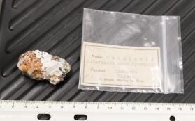 Sphalerite in Calcite, with Galena and Greenockite?