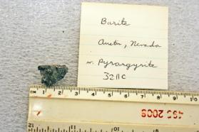 Barite with Pyrargyrite