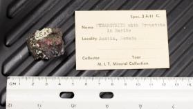 Pyrargyrite with Proustite in Barite